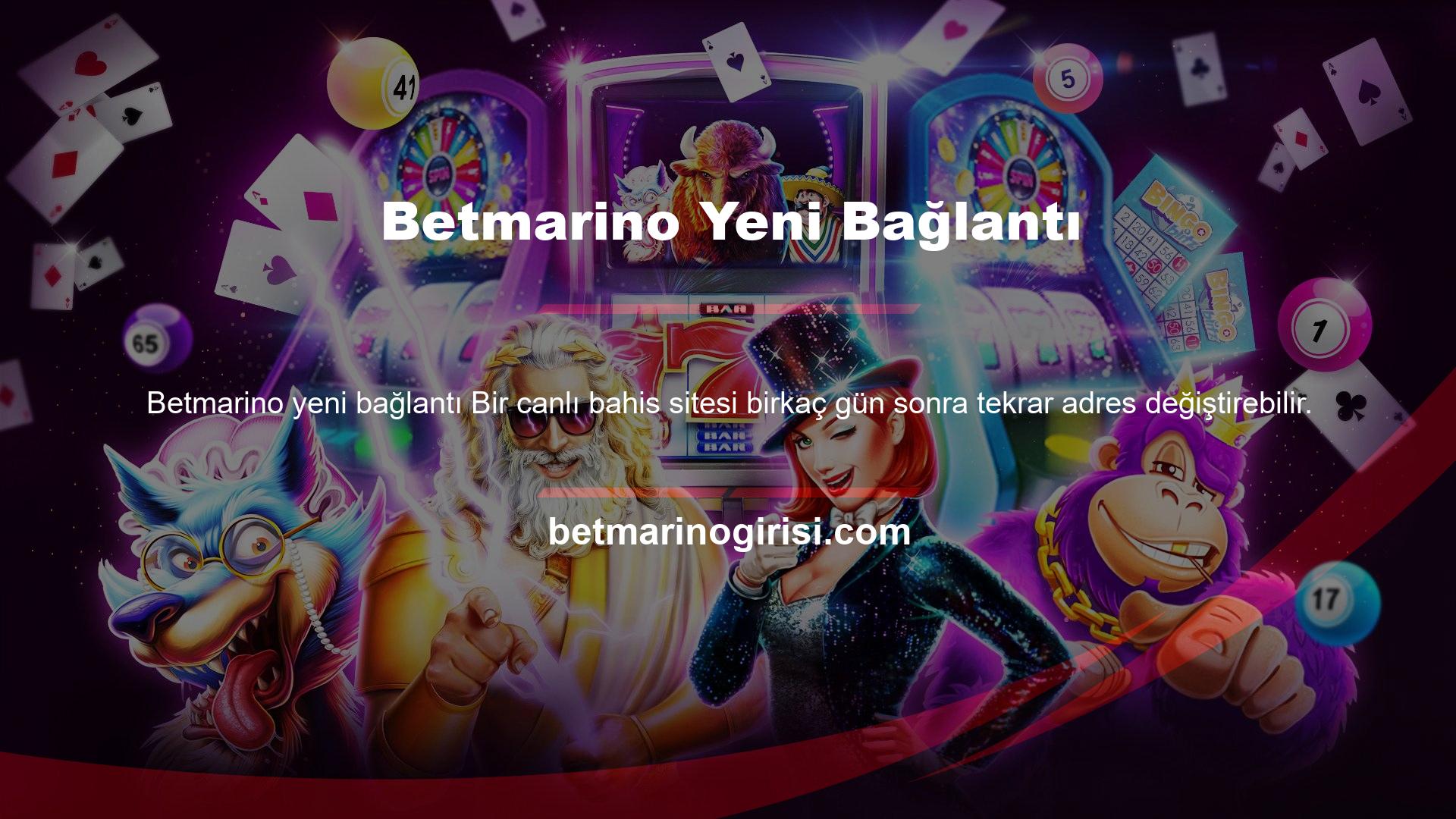 Bu sefer web sitesi adresi Betmarino olarak ayarlandı ve yeni giriş adresi Betmarino