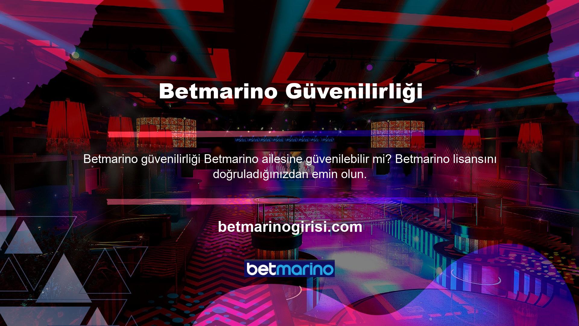 Betmarino, güvenli Casino seçenekleri sunan Betmarino merkezli bir sitedir